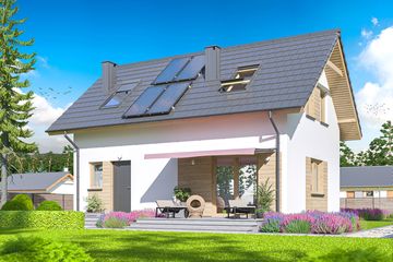  Projekt domu Amor 2 (WOE1170) - projekt domu parterowego z poddaszem - Zdjęcie 2