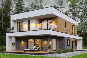  Projekt domu Gustowny D39 wariant III (WWB1101) - projekt domu z pełnym piętrem - Zdjęcie 1