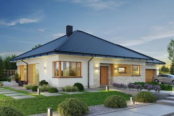  Projekt domu Domena 112 B1 (WRW1361) - projekt domu parterowego - Zdjęcie 1