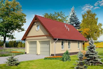  Projekt garażu G24 (WRB1666) - projekt garażu parterowego - Zdjęcie 1