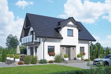  Projekt domu Janowo aa 70 (KRP2529) - projekt domu parterowego z poddaszem - Zdjęcie 1