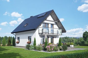  Projekt domu Janowo aa 70 (KRP2529) - projekt domu parterowego z poddaszem - Zdjęcie 2