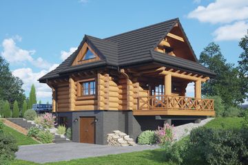  Projekt domu Rytowo dw 49 (KRP2531) - projekt domu parterowego z poddaszem - Zdjęcie 2