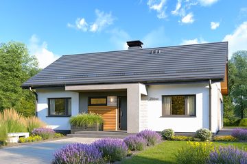  Projekt domu APS 285 w2 (LUA1532) - projekt domu parterowego - Zdjęcie 1