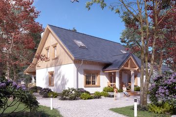  Projekt domu Puszek (BSA2308) - projekt domu parterowego z poddaszem - Zdjęcie 4