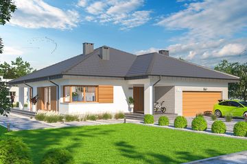  Projekt domu Fabian 2 energo (WOE1171) - projekt domu parterowego - Zdjęcie 2