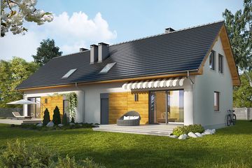  Projekt domu Alvin 2 (WRN1514) - projekt domu parterowego z poddaszem - Zdjęcie 1