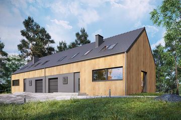  Projekt domu Studio 72 (WRN1518) - projekt domu parterowego z poddaszem - Zdjęcie 2