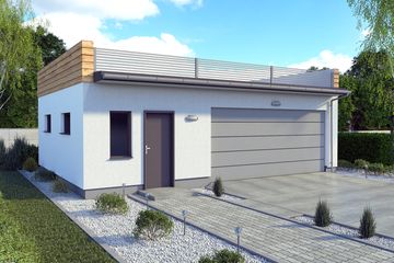  Projekt budynku gospodarczego G296A budynek gospodarczy (SLN2780) - projekt budynku parterowego - Zdjęcie 1
