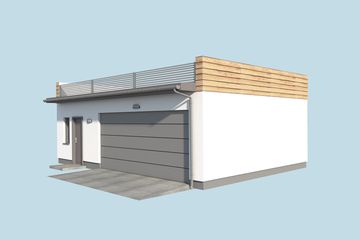  Projekt budynku gospodarczego G296A budynek gospodarczy (SLN2780) - projekt budynku parterowego - Zdjęcie 4