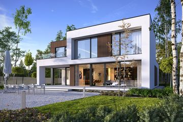  Projekt domu Modern 2 (WAW1150) - projekt domu z pełnym piętrem - Zdjęcie 3