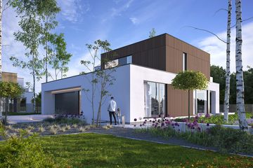  Projekt domu Modern 2 (WAW1150) - projekt domu z pełnym piętrem - Zdjęcie 2