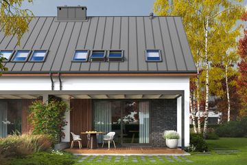  Projekt domu Eco 19 - bliźniak (WOZ1054) - projekt domu parterowego z poddaszem - Zdjęcie 4