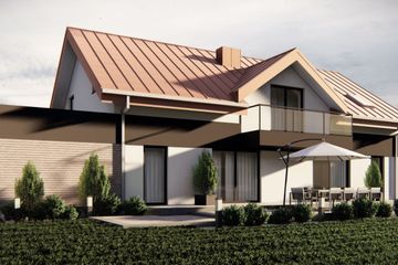  Projekt domu uA215 (WCB1314) - projekt domu parterowego z poddaszem - Zdjęcie 2