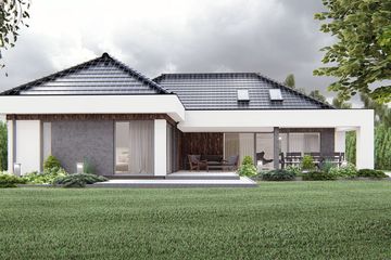  Projekt domu uA237 (WCB1318) - projekt domu parterowego - Zdjęcie 2