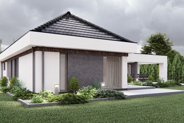  Projekt domu uA237 (WCB1318) - projekt domu parterowego - Zdjęcie 4