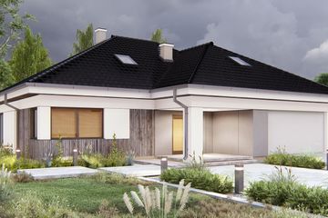  Projekt domu uA258 (WCB1322) - projekt domu parterowego - Zdjęcie 1