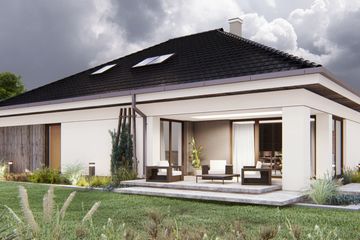  Projekt domu uA258 (WCB1322) - projekt domu parterowego - Zdjęcie 2