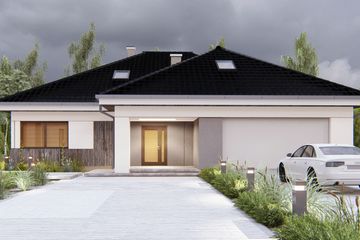  Projekt domu uA258 (WCB1322) - projekt domu parterowego - Zdjęcie 3