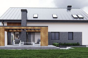  Projekt domu uA222 (WCB1315) - projekt domu parterowego z poddaszem - Zdjęcie 5