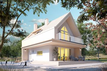  Projekt domu Malutki 8 (BSA2307) - projekt domu parterowego z poddaszem - Zdjęcie 5