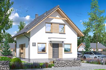  Projekt domu Abel (WOE1172) - projekt domu parterowego z poddaszem - Zdjęcie 1