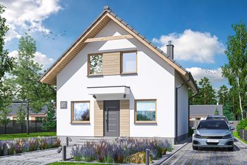  Projekt domu Abel (WOE1172) - projekt domu parterowego z poddaszem - Zdjęcie 2