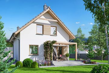  Projekt domu Abel (WOE1172) - projekt domu parterowego z poddaszem - Zdjęcie 4