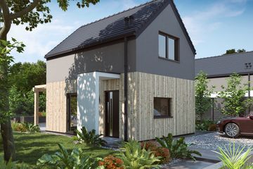  Projekt domu letniskowego KA146 SZ (PKT1246) - projekt domu letniskowego parterowego z poddaszem - Zdjęcie 1