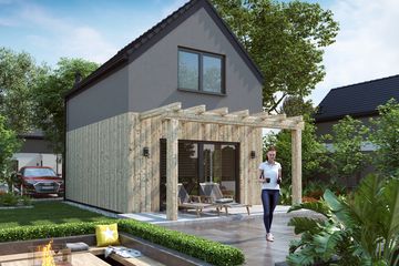  Projekt domu letniskowego KA146 SZ (PKT1246) - projekt domu letniskowego parterowego z poddaszem - Zdjęcie 2