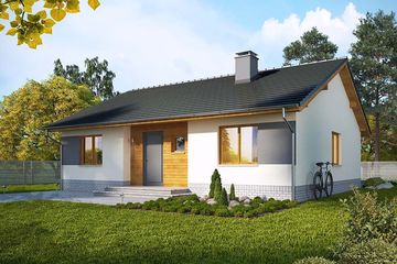  Projekt domu Cynamon (WRN1522) - projekt domu parterowego - Zdjęcie 1