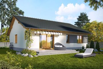  Projekt domu Cynamon (WRN1522) - projekt domu parterowego - Zdjęcie 2