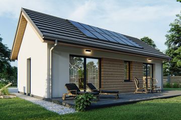  Projekt domu Rita 70 klasyk (WRD3037) - projekt domu parterowego - Zdjęcie 2