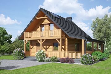  Projekt domu Gajówko 5 dw (KRP2539) - projekt domu parterowego z poddaszem - Zdjęcie 1