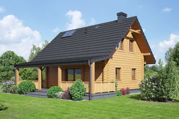  Projekt domu Gajówko 5 dw (KRP2539) - projekt domu parterowego z poddaszem - Zdjęcie 2