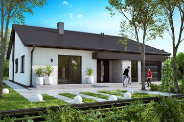  Projekt domu KA190 U (PKT1202) - projekt domu parterowego - Zdjęcie 1