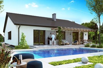  Projekt domu KA190 U (PKT1202) - projekt domu parterowego - Zdjęcie 2