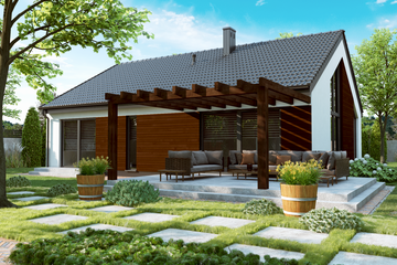  Projekt domu KA209 SZ (PKT1205) - projekt domu parterowego - Zdjęcie 2