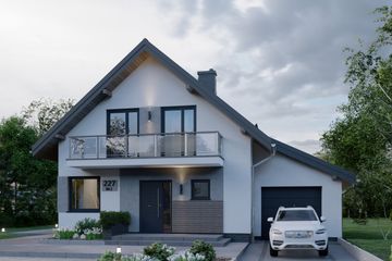  Projekt domu APS 227 w2 (LUA1536) - projekt domu parterowego z poddaszem - Zdjęcie 3