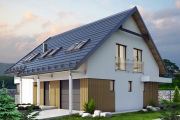  Projekt domu HG-C11a (KRM1097) - projekt domu parterowego z poddaszem - Zdjęcie 5