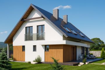  Projekt domu HG-C11a (KRM1097) - projekt domu parterowego z poddaszem - Zdjęcie 3