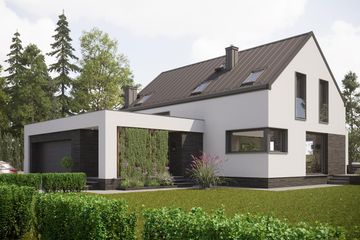  Projekt domu Elza (1753) (KRD2891) - projekt domu parterowego z poddaszem - Zdjęcie 1