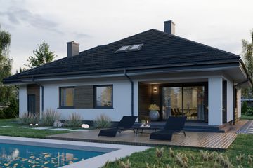  Projekt domu APS 217 NEW (LUA1561) - projekt domu parterowego - Zdjęcie 4