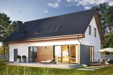  Projekt domu Bonus 2 (WRN1524) - projekt domu parterowego z poddaszem - Zdjęcie 1