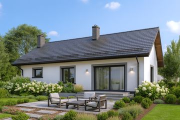  Projekt domu APS 244 + G (LUA1539) - projekt domu parterowego - Zdjęcie 2