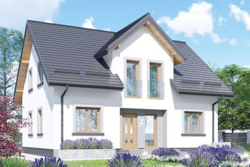 Projekt domu APS 342 (LUA1540) - projekt domu parterowego z poddaszem - Zdjęcie 1