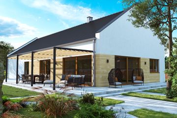  Projekt domu KA212 (PKT1204) - projekt domu parterowego - Zdjęcie 2