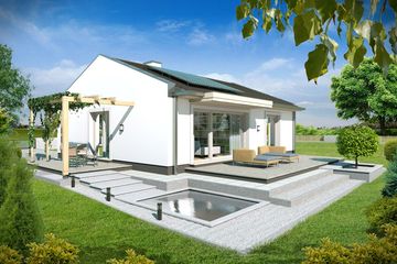  Projekt domu Simple 1-30 (WRD3044) - projekt domu parterowego - Zdjęcie 2