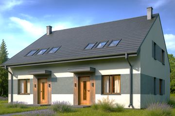  Projekt domu Twins 2 (WOW1041) - projekt domu parterowego z poddaszem - Zdjęcie 1