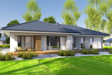  Projekt domu DomPasja 59 (BBE1049) - projekt domu parterowego - Zdjęcie 2